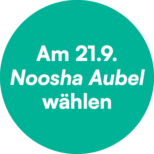 "Am 21.9. Noosha Aubel wählen" – www.nooshaaubel.de